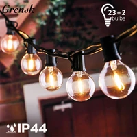 25ft g40 globe string fairy lights ip44 wateproof indoor outdoor decorative patrio string light for christmas garden party cafes