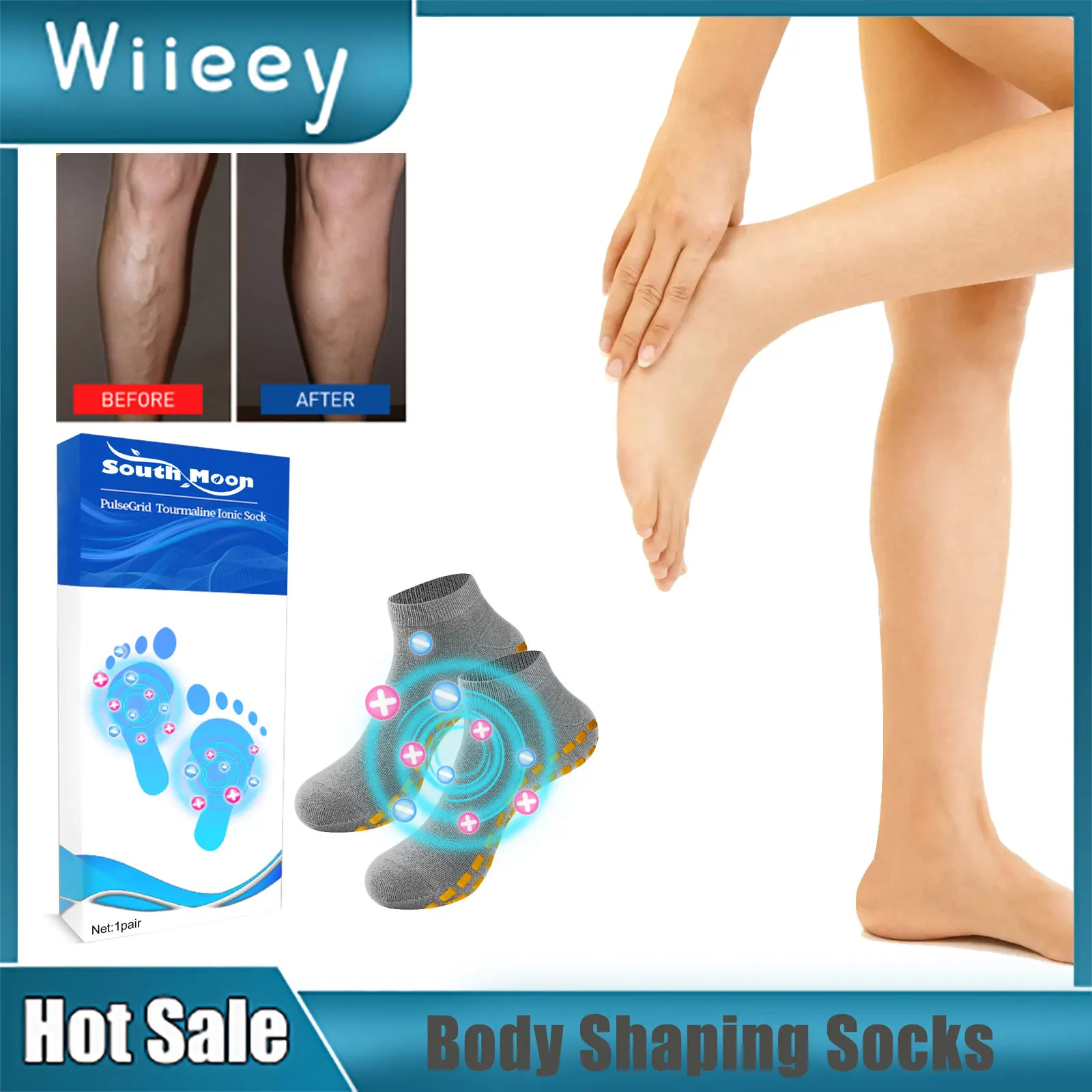 

Remove Cellulite Sock Slimming Promoting Blood Circulation Varicose Veins Treatment Relieve Pain Weight Loss Body Shaping Socks
