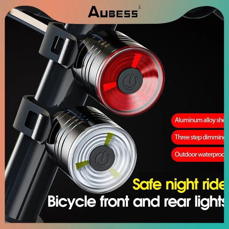 

Bicycle Taillight Emergency Lights Aluminum Alloy Helmet Light Night Riding Warning Light Mountain Bike LED Headlight Taillight