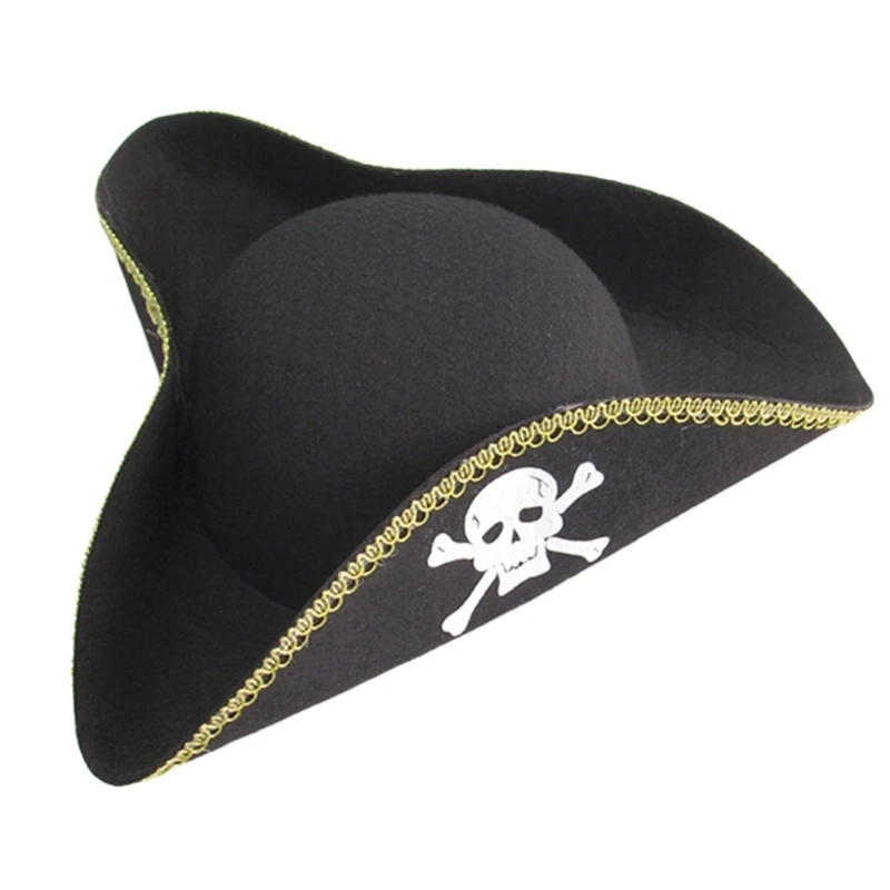 

Classic Tricorn Hat for Halloween Party Decoration Accessories Pirate