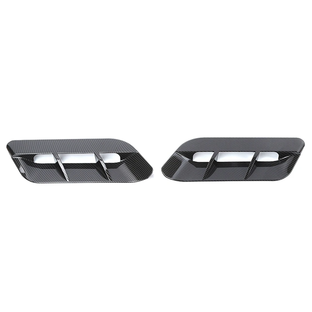 

Engine Hood Air Outlet Vent Moulding Cover Trim for Dodge Challenger 2015-2021 Accessories (ABS Carbon Fiber)