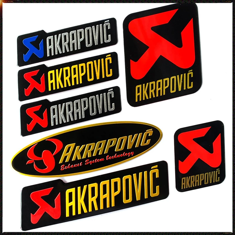 

Exhaust Pipe Decals High Temperature Resistant Metal Aluminum Stickers Waterproof Decoration Motorcycle Stickers AccessoireMoto