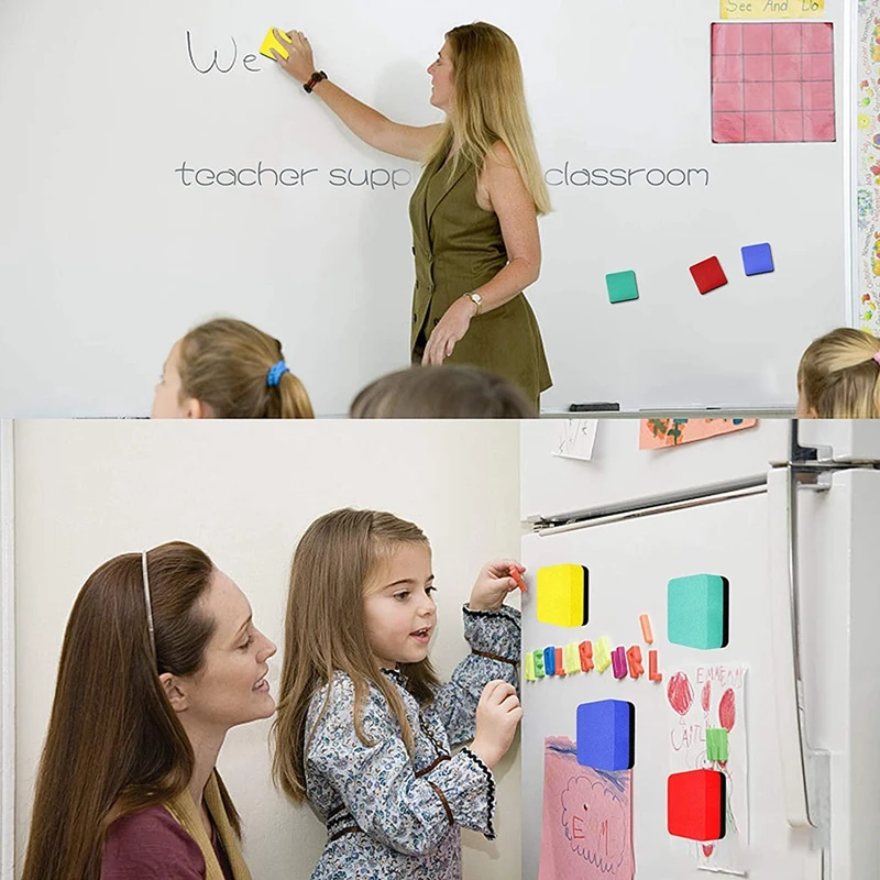Мини-стираемые ластики 48 упаковок магнитная белая доска сухие очиститель для