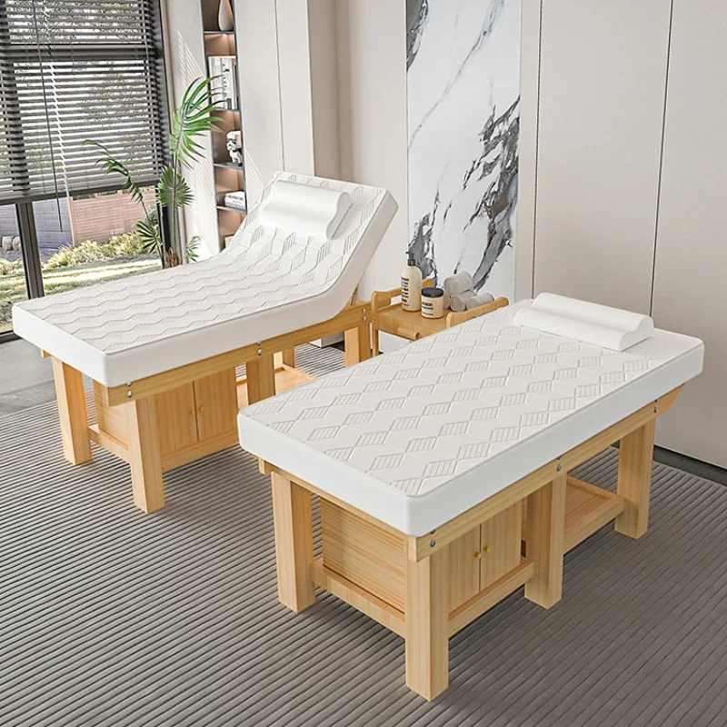 Деревянный тайский массажный стол для замеса татуировки ресниц лица спа