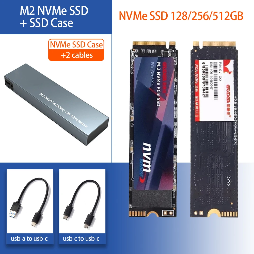 GUDGA M.2 SSD 128 ГБ 256 512 ТБ жесткий диск M2 ssd nmve m2 NVMe pcie внутренний для ноутбука и