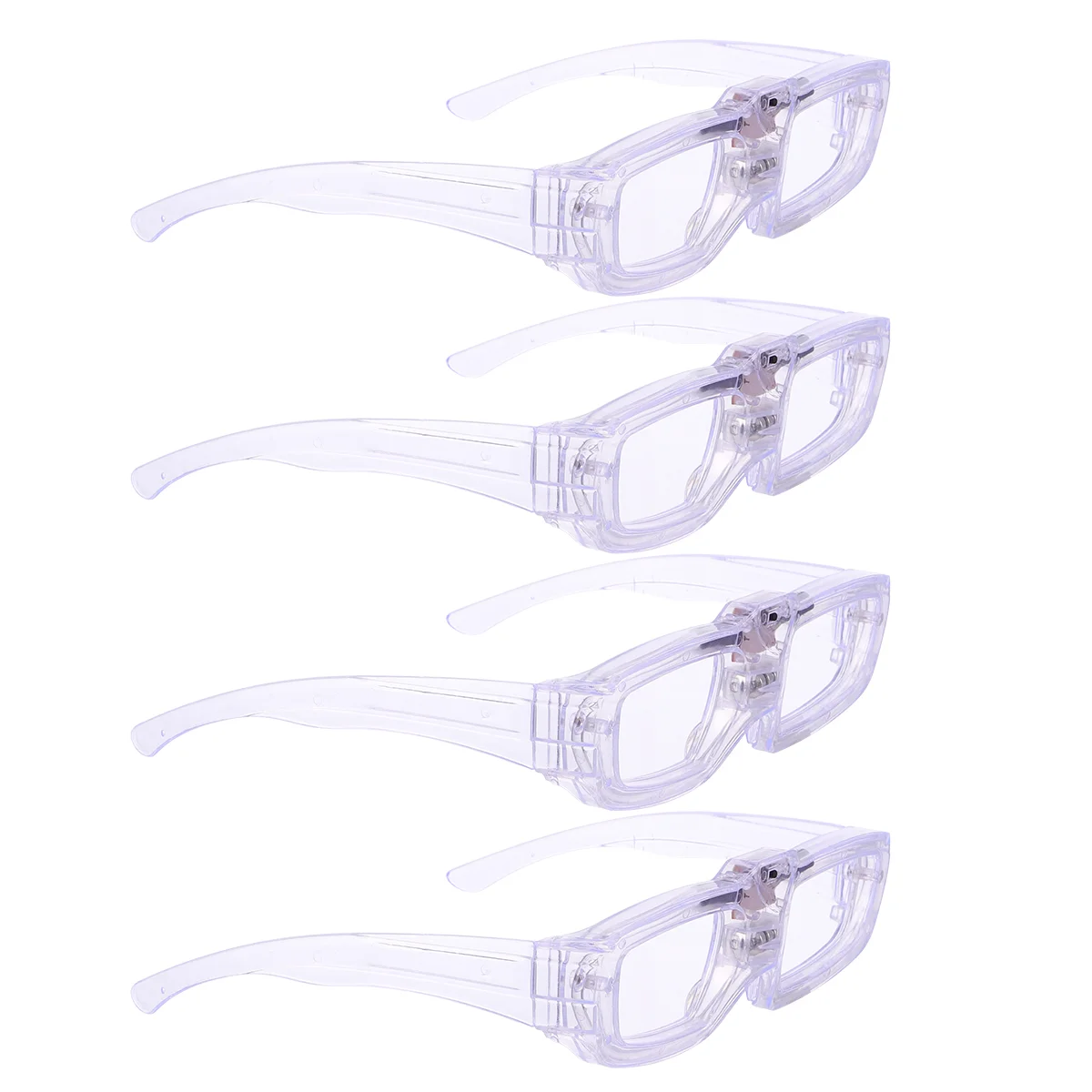 

4pcs Eye Decoration Glowing Eyeglasses Eye Ornament Party Supplie Photo Prop