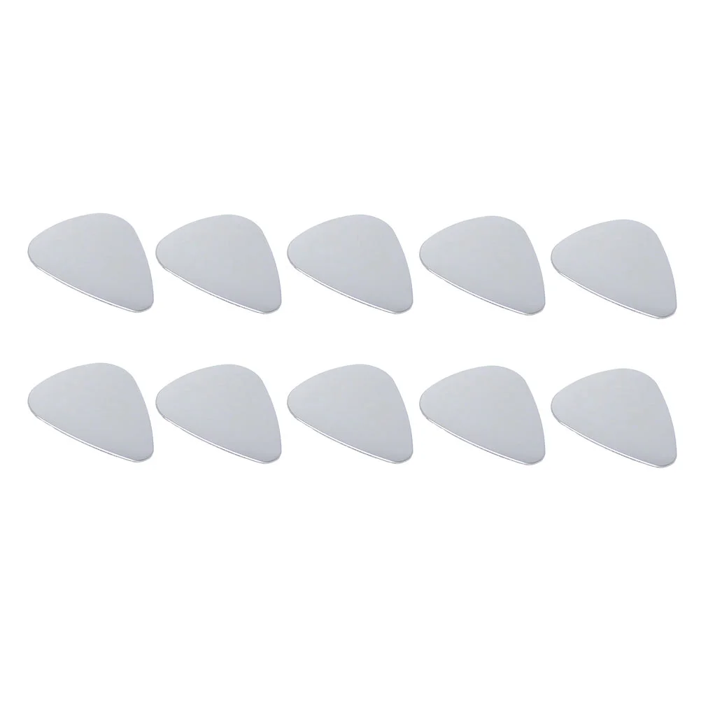 

Picks Guitar Plectrum Metal Ukulele Bass Finger Electric Acousticsteel Stainless Kit Thumb Instrument Universal Stringed Silver