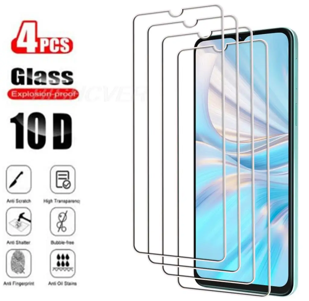 

4Pcs Tempered Glass FOR Blackview Oscal C70 6.6" 2023 BlackviewOscalC70 OscalC70 Screen Protector Protective Glass Film 9H