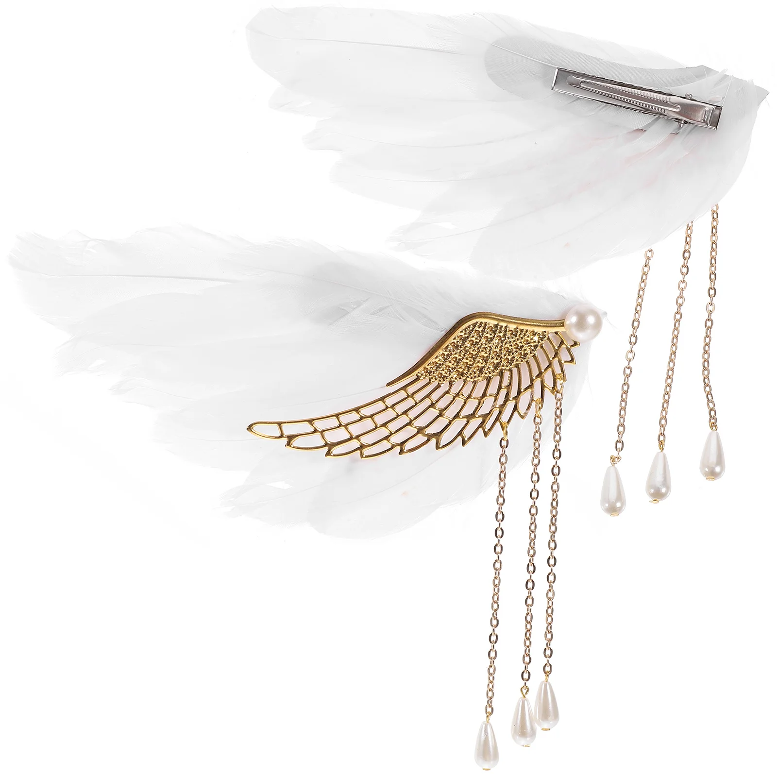 

Hair Clips Accessories Girls Cute Womens Tassel Plume Pin Women's Wedding Bride