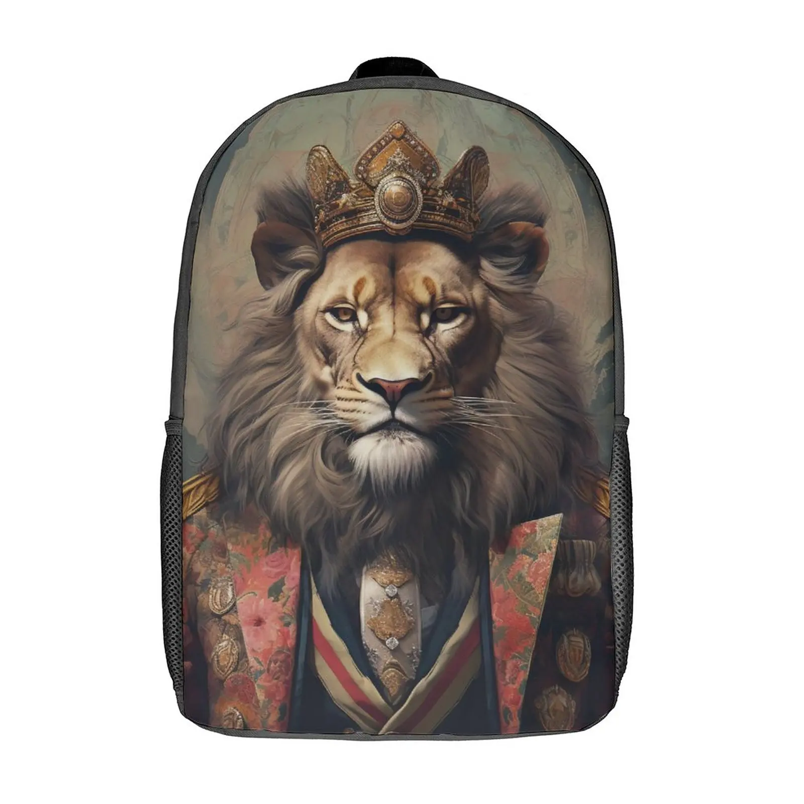 

Lion Backpack Dapper Clothing Student Unisex Polyester University Backpacks Print Style High School Bags Rucksack