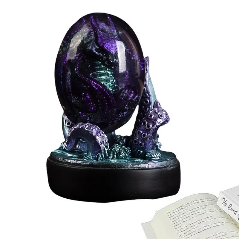 

Светящаяся Лава Дракон яйцо мечта кристалл прозрачный Дракон яйцо ручной работы скульптура яркий дракон искусственная Лава Дракон яйцо