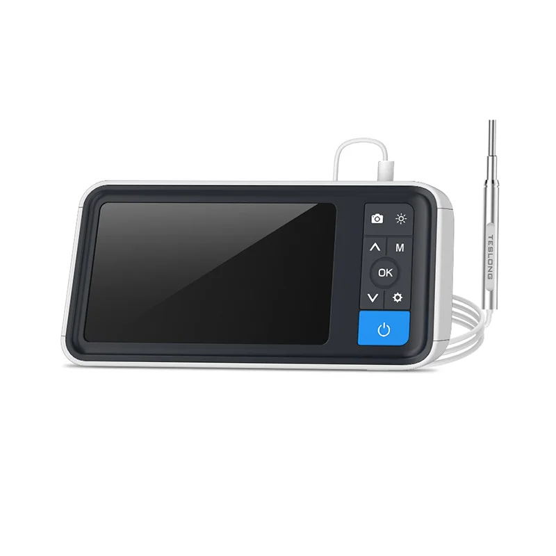 

Цифровой отоскоп MOOL Teslong с экраном 4,5 дюйма, Ушная камера 3,9 мм с 6 фотолампами, инструмент для удаления ушного воска