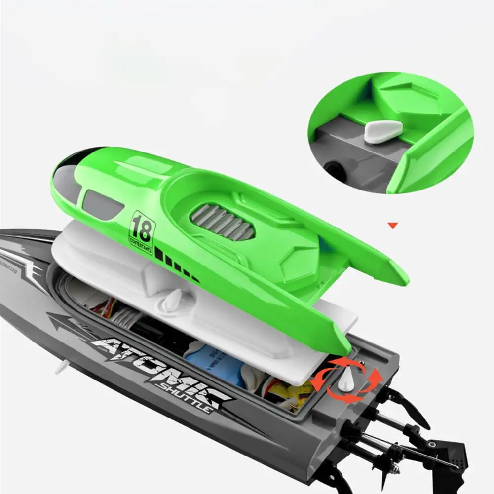 2.4g High Speed Remote Control Boat Water Circulation Cooling Capsize Reset Pulling Fishing Net Water Racing Speed Boat enlarge