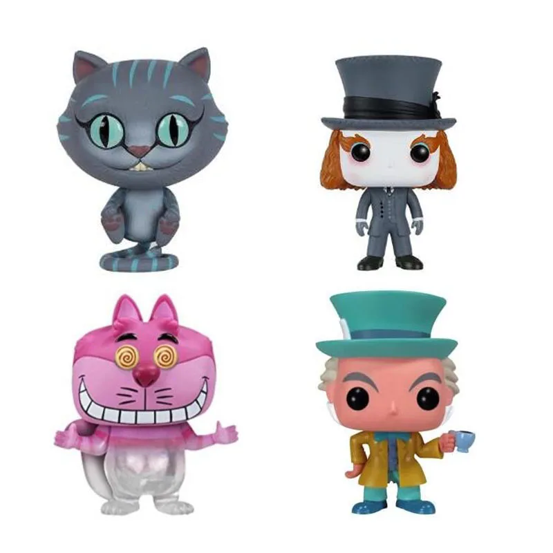 

Alice in Wonderland Chessur Cat Mad Hatter CHESHIRE Vinyl Action Figures Collection Model Toys for Children