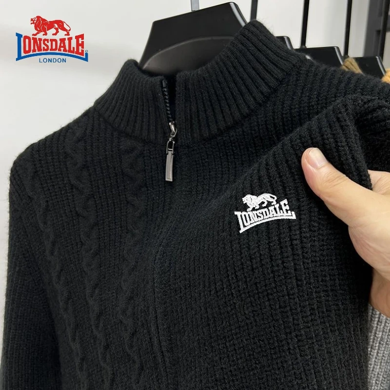 Мужской Высококачественный свитер с вышивкой куртка на молнии открытой