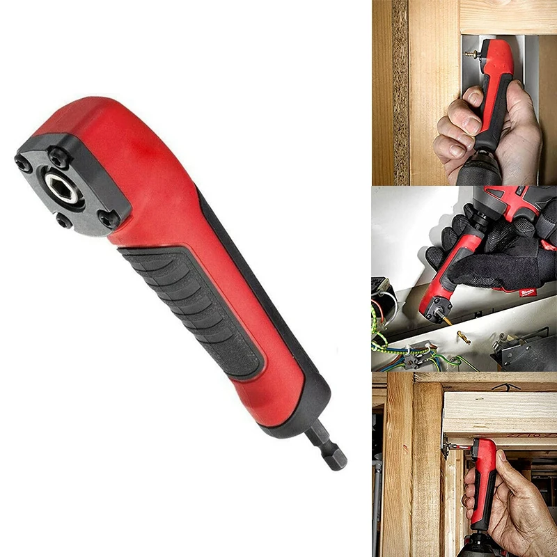 

Fashionimpact Right Angle Adapter, Multi-Purpose Powerful Corner Device, Electric Screwdriver Turning Tool Accessories