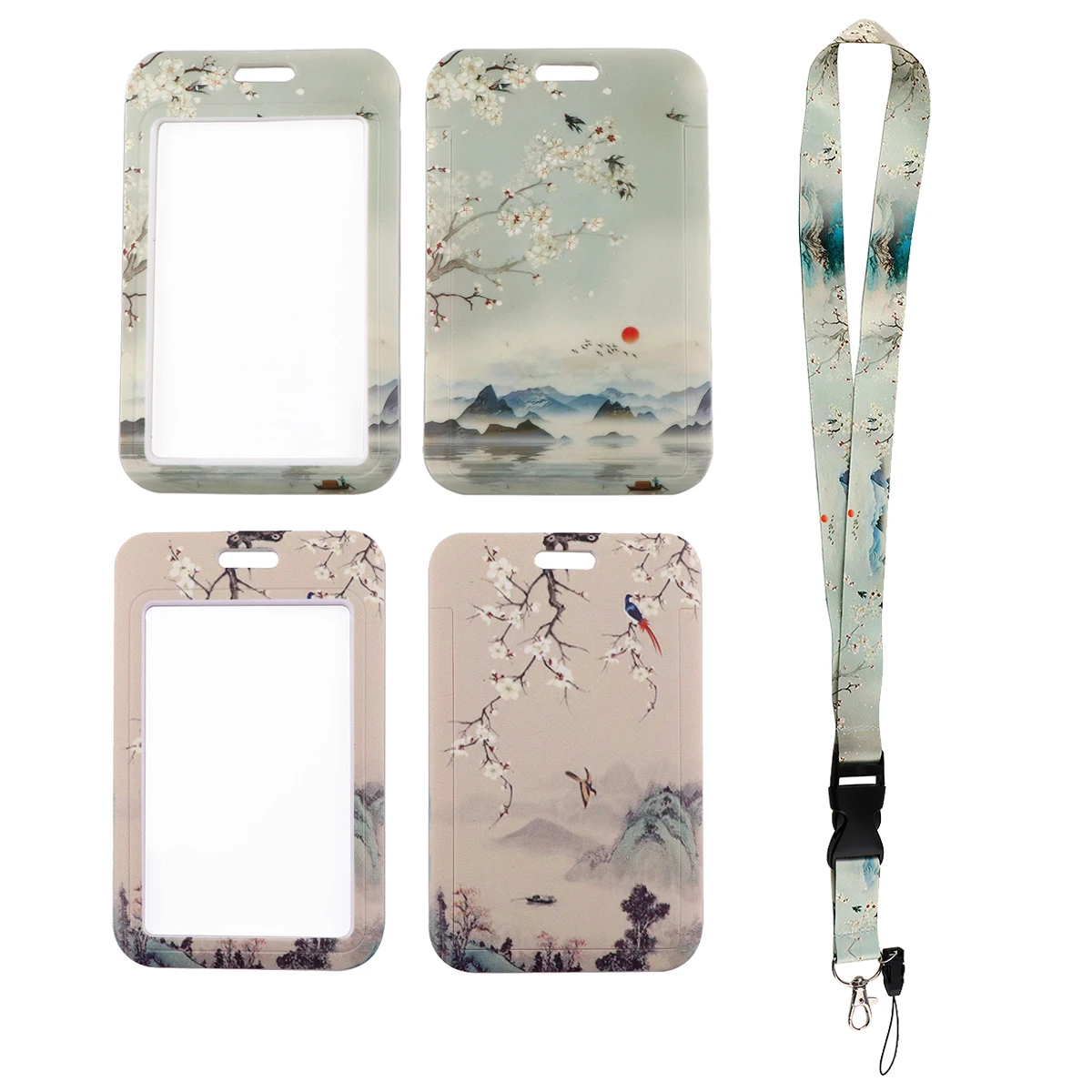 

Ink Painting Lanyards for Key Neck Strap For ID Card Badge Gym Keychain Lanyard Key Holder DIY Hanging Rope Phone Accessories