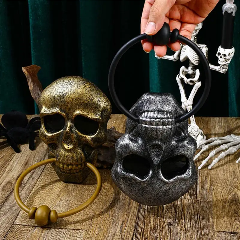 Страшный дверной звонок на Хэллоуин крик ужаса светящиеся глаза светящаяся