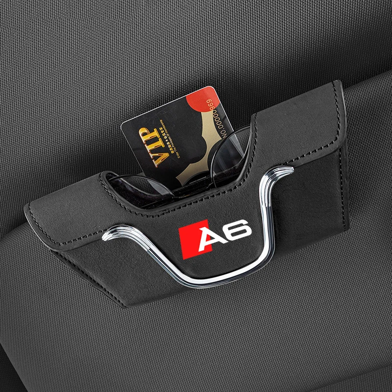 Автомобильный держатель для очков Cilp хранения солнцезащитных Audi Sline A1 A3 A4 A5 A6 A7 A8 B8