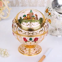 multifunctional creative ashtray with cover european ashtray living room metal living room ktv office home with cover