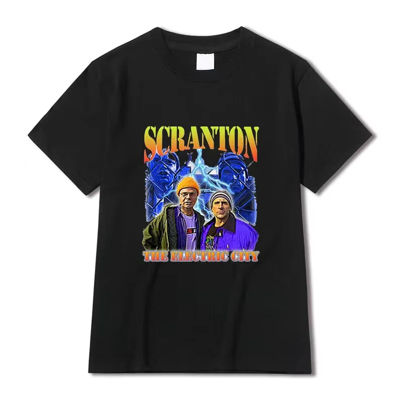 

Oversized T-Shirt The Office Dunder Mifflin Dwight Tv Show Scranton Tshirts Male Brand Mens Vintage Cotton Tshirt Unique Tops
