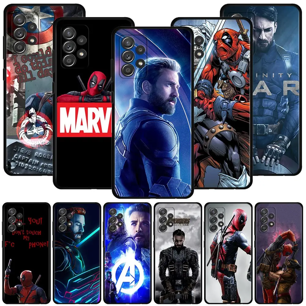 

Captain America Infinity War Blue Phone Case For Samsung Galaxy A12 A52 A51 A32 A21s A71 A31 A02s A72 A41 A03s A22 A52s Cover