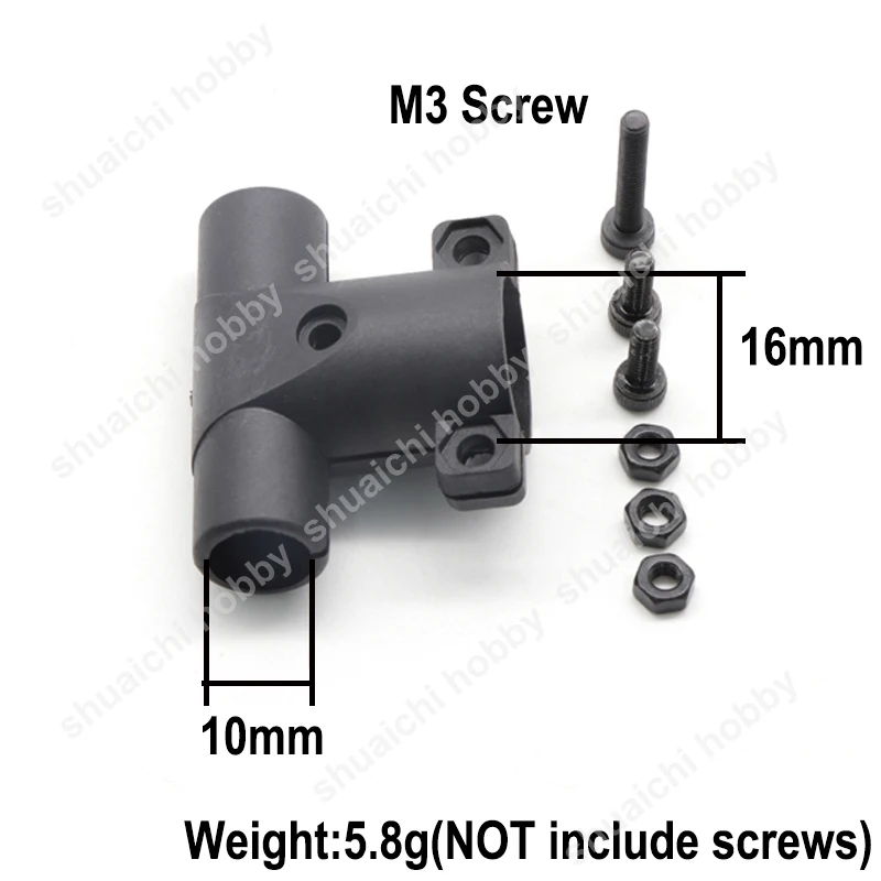 Крепежная база двигателя 16 мм Т-образный шарнир адаптер шасси 10 диаметр 10/15/20