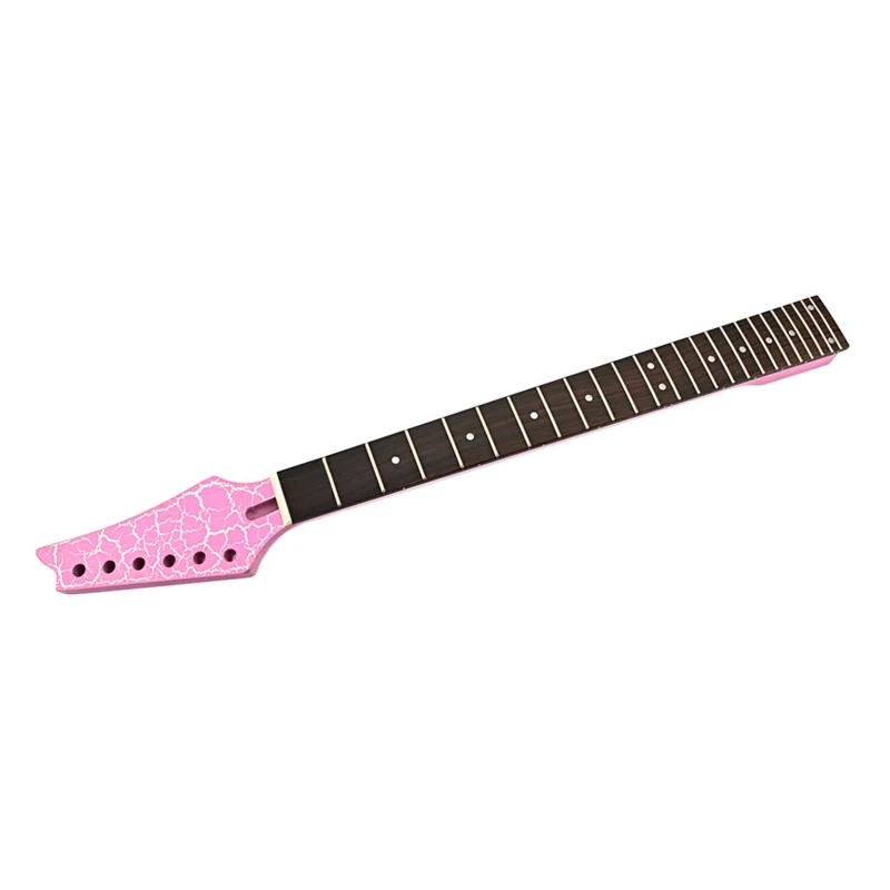 

Pink Burst Crack Electric Guitar Neck Maples Body 24 Fret Guitar Neck Replacement Maples & Rosewoods Fingerboard