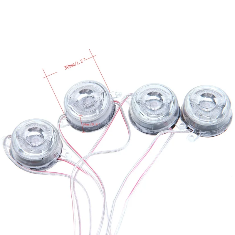 POSSBAY 8 шт. светодиодные синие автомобильные светящиеся неосветильник лампы для
