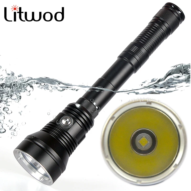CEHOLYD Diving Led Flashlight XHP70 Super Bright Swimming Torch Waterproof IPX8 Underwater 80m Power 3pcs 18650 Battery