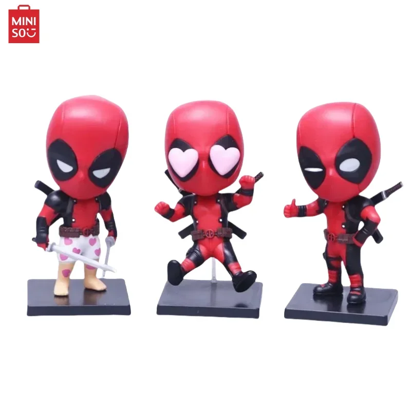 Miniso Marvel Дэдпул анимация периферийный мультфильм Милая Рука модель творческая