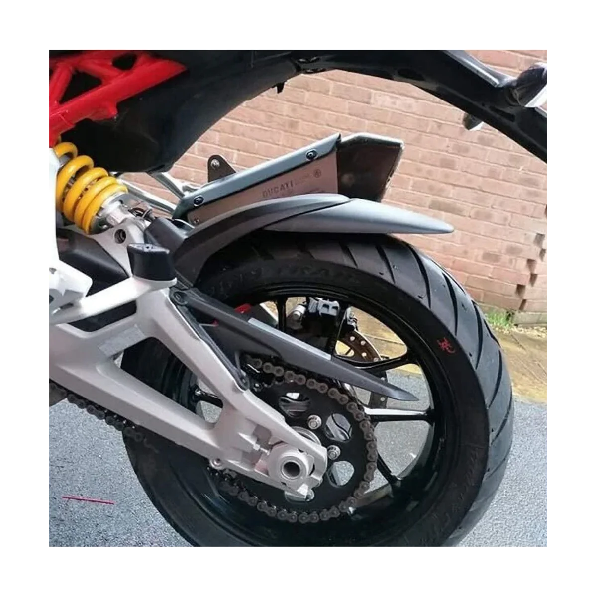 

Motorcycle Front Rear Wheel Hugger Extension Mudguard Extender Splash Guard for Ducati Multistrada V4 S V4S 2021 2022