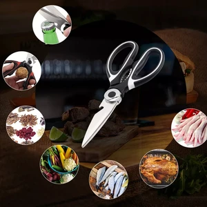 multifunctional kitchen scissors stainless steel cutting knife for fish chicken chef device gadget tools accessories open bottle free global shipping