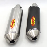 length 470mm inlet 51mm motorcycle exhaust pipe muffler fmf slip on motorbike pitbike scooters universal escape stainless steel