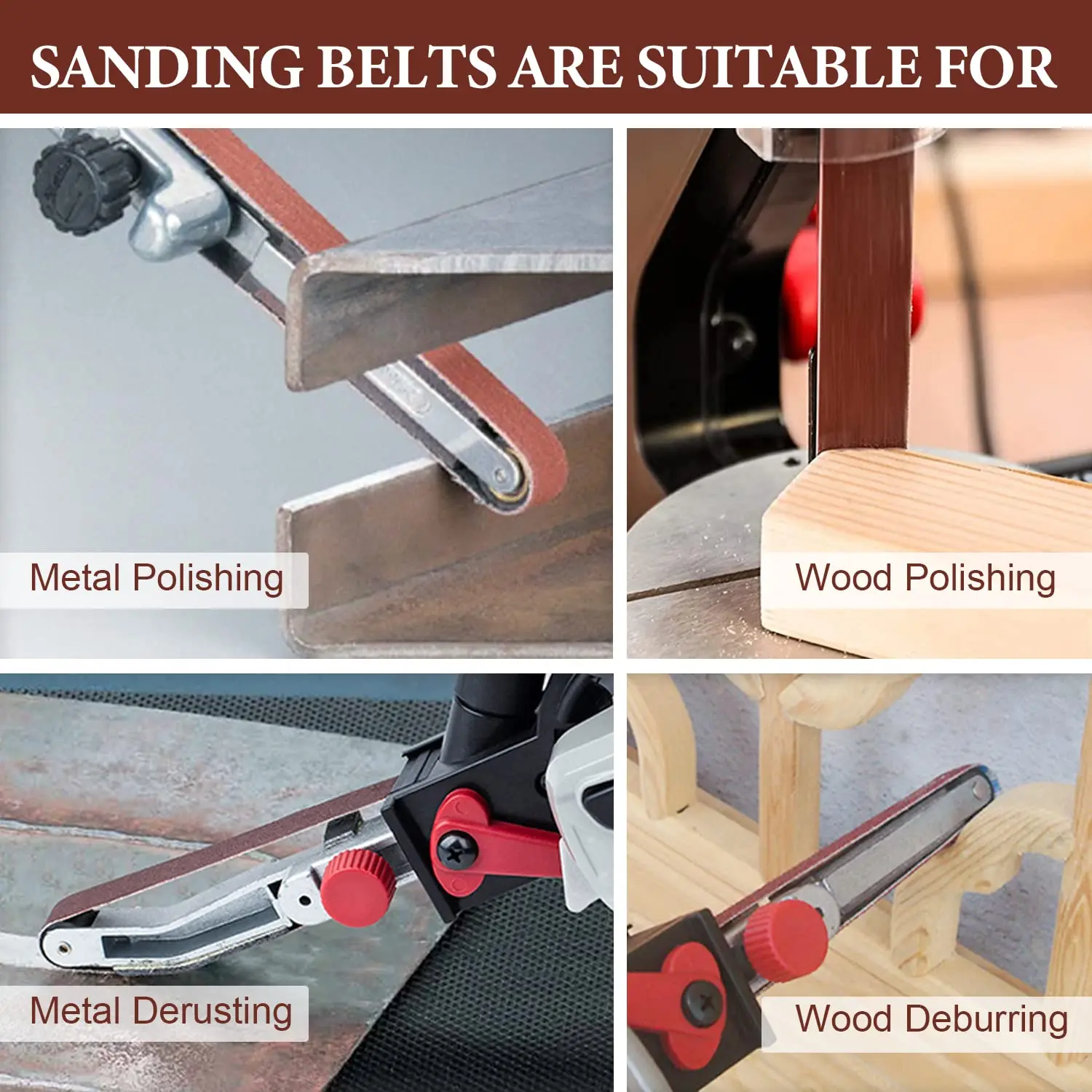 Набор шлифовальных лент и дисков (30 штук) для комбинированного шлифовального станка с ленточной и дисковой насадками 1x30 дюймов, из оксида алюминия.