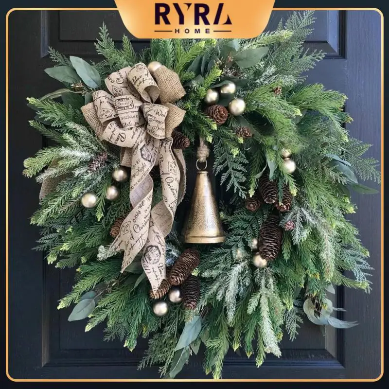 

Christmas Wreath With Christmas Pine Cone Pine Needle Merry Christmas Garlands Decorations Ornaments Noel New Year 2022 Navidad