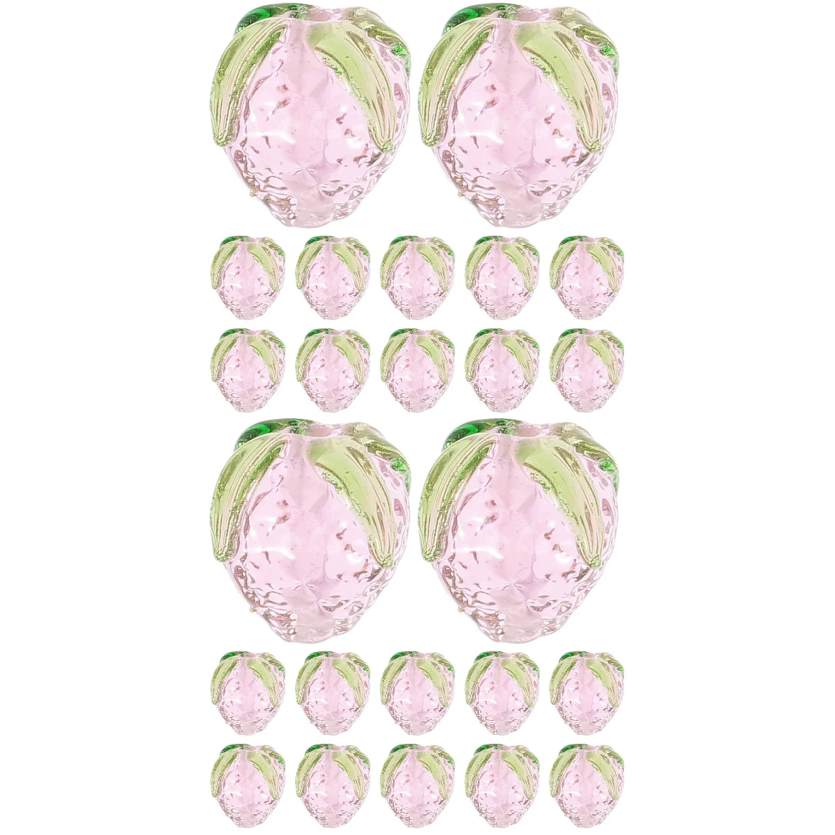 

Glass Strawberry Jewelry Pendant DIY Charms Small Accessories Pendants Accessory