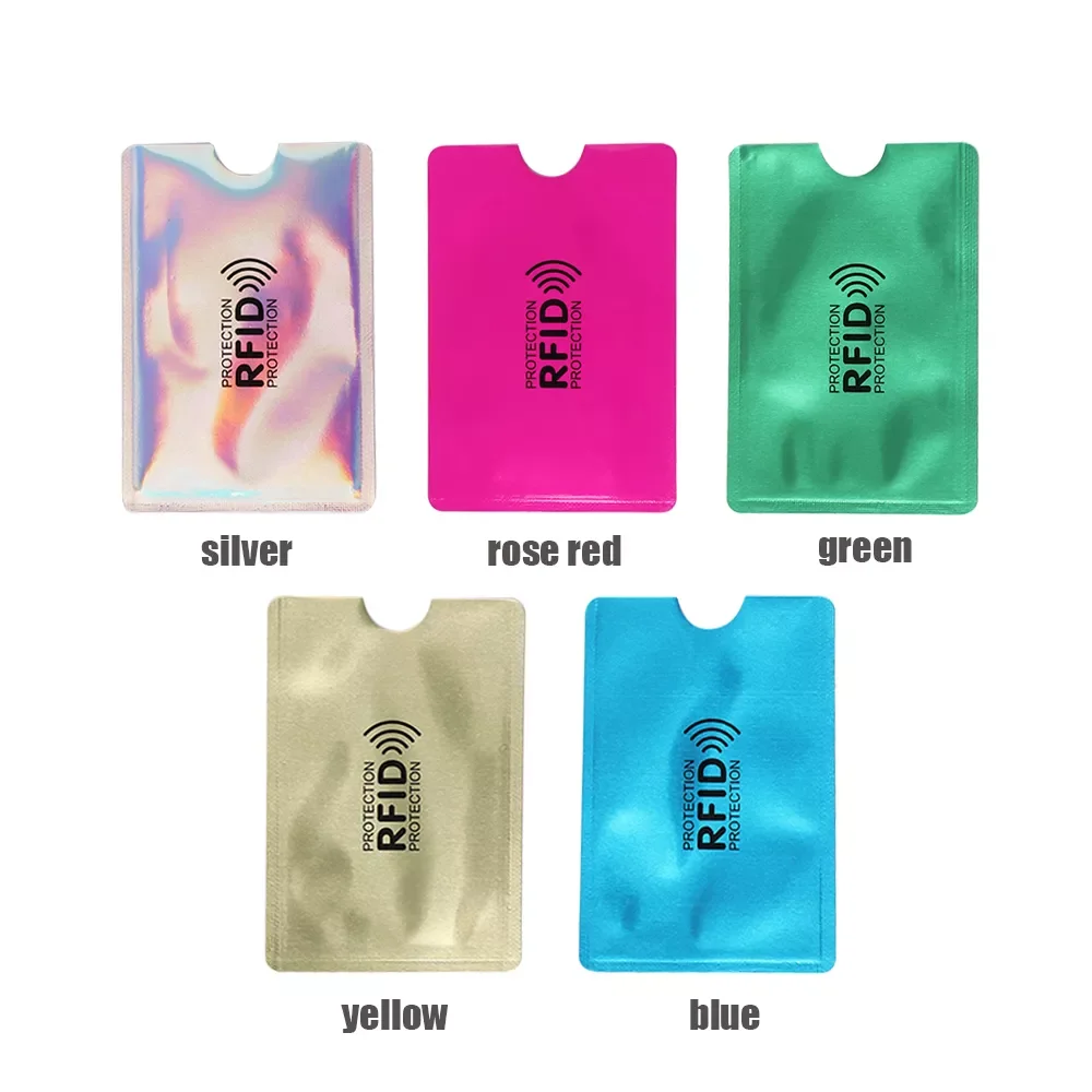 

10PCS/Lot Anti Rfid Colors Blocking Reader Lock Card Holder Aluminium ID Bank Card Case Protection Metal Credit Card Holder