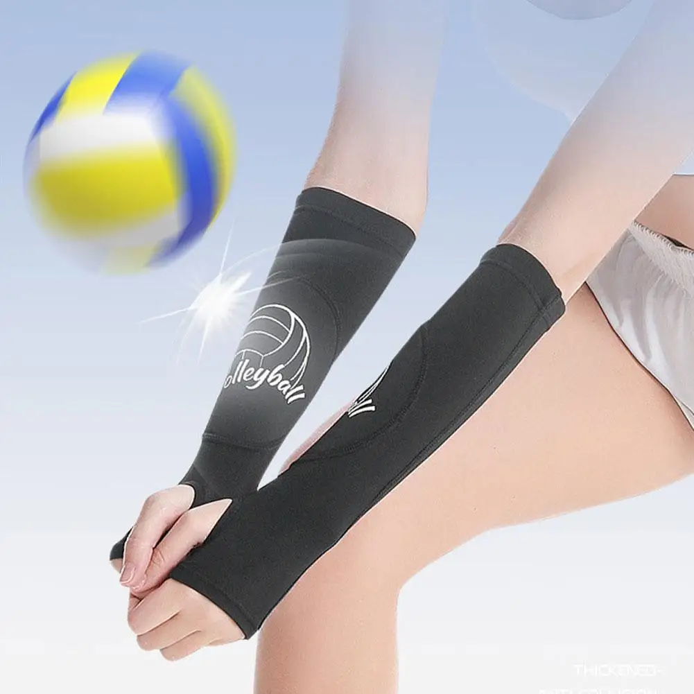 

1 Pair Volleyball Arm Sleeves Sports Wristbands Forearm Compression Band Brace Hand Support Guard Sleeve Wraps Wrist Protec M5T7