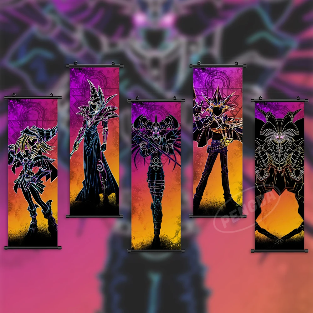 

Canvas Print Picture Anime Wall Artwork Yu Gi Oh Painting Yugi Muto Hanging Scrolls Black Magician Girl Poster Home Decoration