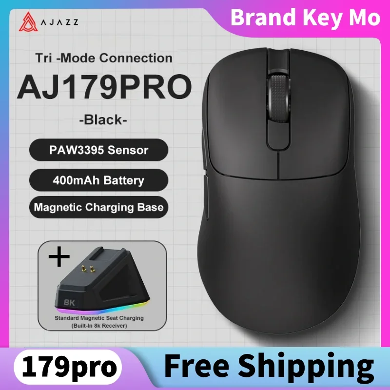 Беспроводная Bluetooth-мышь PYLV X AJAZZ AJ179 PRO PAW3395 26000 точек на дюйм