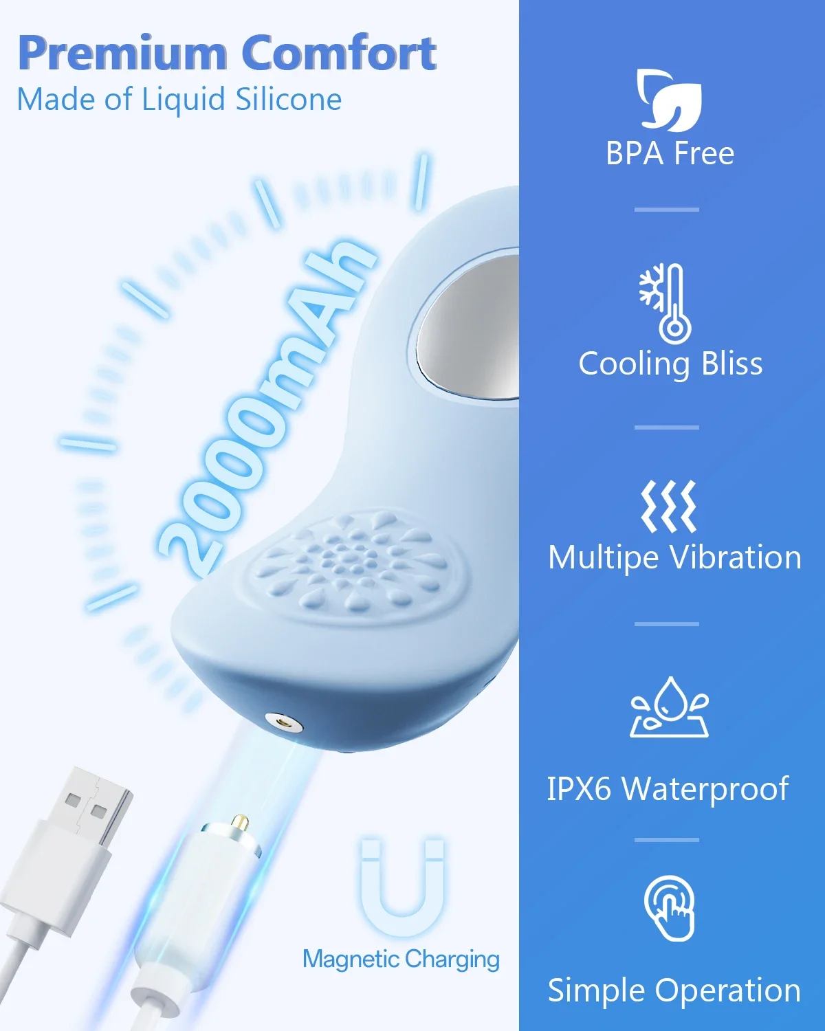 HORIGEN Лактационный массажер 2 в 1 холодный компресс и вибрационная охлаждающая