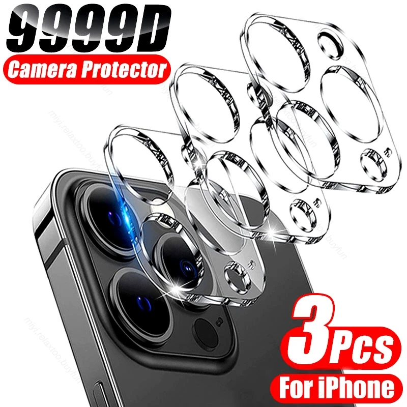 

3PCS Rear Camera Lens Protectors Cover For Iphone 14 Pro Max Case Tempered Glass For I phone 12 13 Mini 11 Pro Max Coque Fundas