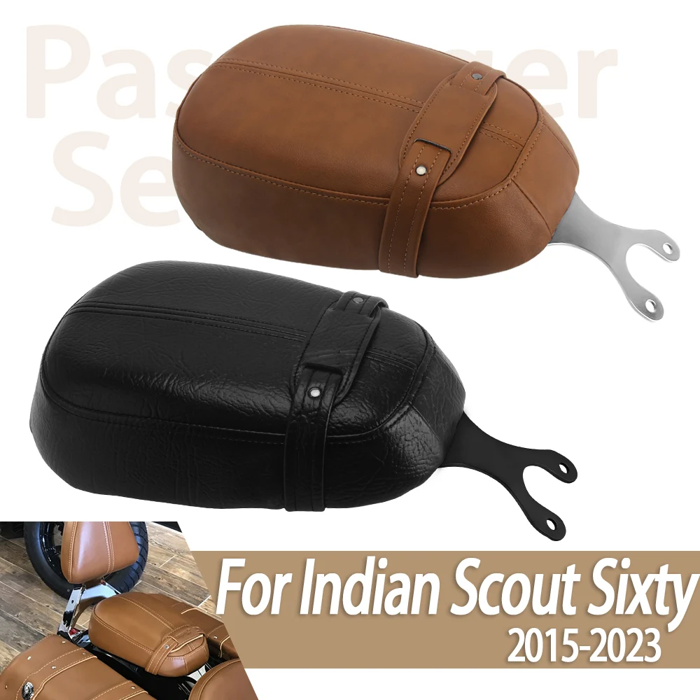 Motocykl Fit Scout części poduszka tylnego siedzenia pasażera skórzana na siedzenie akcesoria dla Indian Sixty 2015-2024
