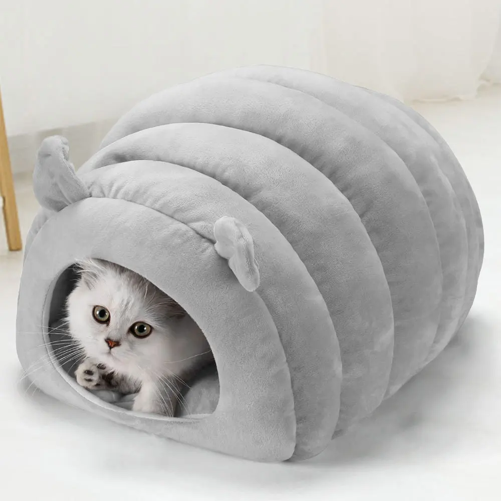 

Cat House Winter Warm Super Soft Cat Cave Small Dogs Bed Pet Cushion Basket Cute Caterpillar Style Sleeping Bag Pets Product