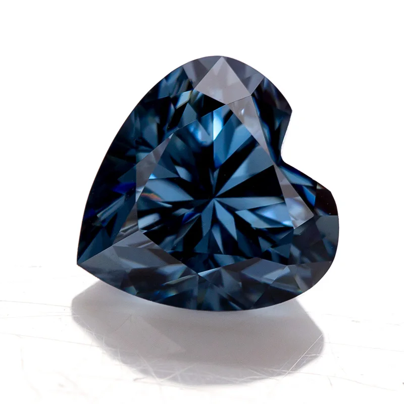 

Серьги-гвоздики с муассанитом, 4x4/20x20 мм