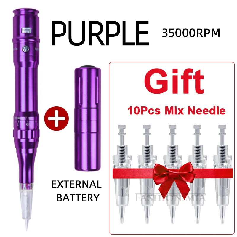 

Wireless Permanent Makeup Machine Dermograph Tattoo Pen Cordless Tattoo Machine Rechargeable Tattoo Gun for PMU Powder Eyebrows