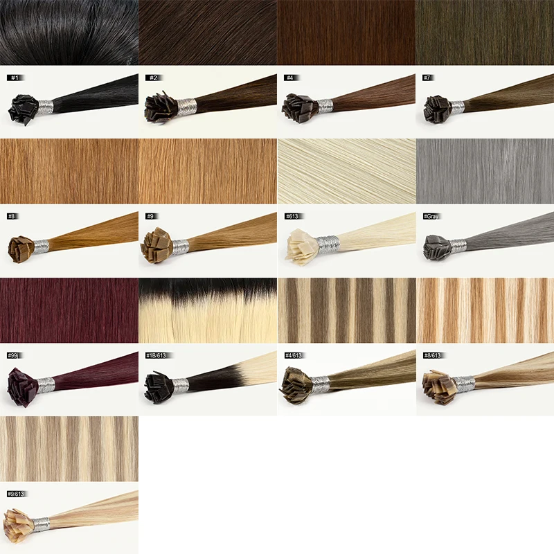 Прямые Натуральные волосы для наращивания 18-30 дюймов в капсулах