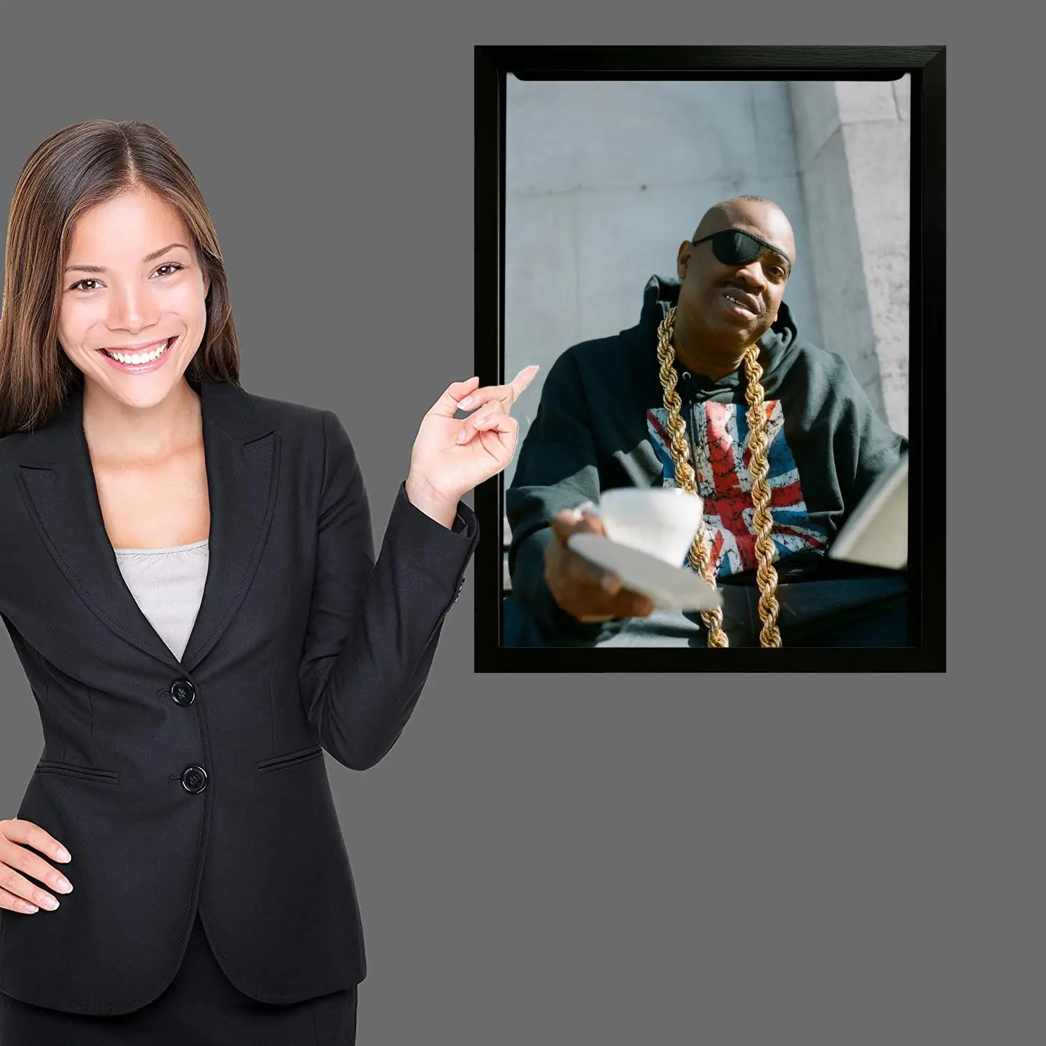 Фото Плакат на холсте Slick Rick и настенное искусство, печать с изображением, современный семейный декор для спальни, постеры, декоративная живопись №4