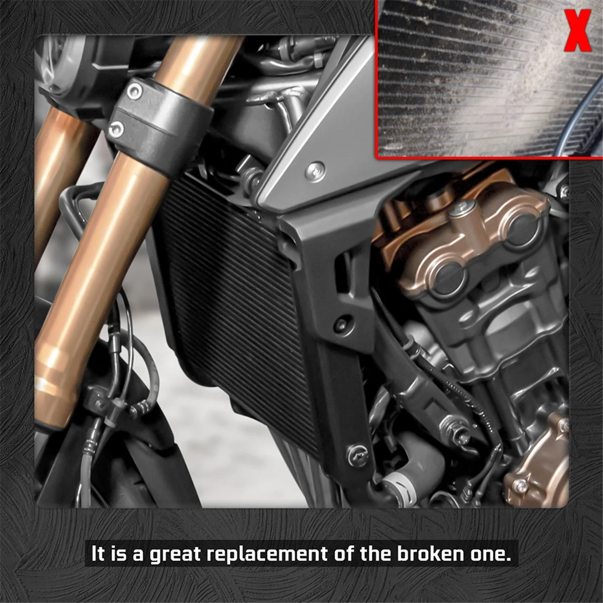 Кулер для мотоцикла защита резервуара воды в сборе радиатор двигателя Honda CB CBR 650R